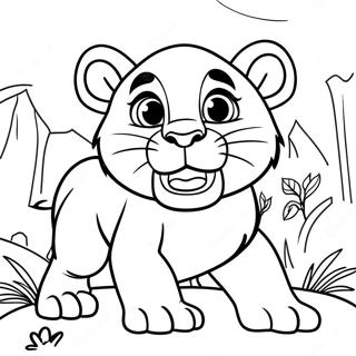 Simba Roaring Coloring Page 152-126