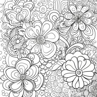 70's Groovy Coloring Pages