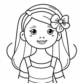 Pretty Girl Cute Girl Coloring Page 1531-1275