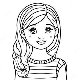 Pretty Girl Cute Girl Coloring Page 1531-1276