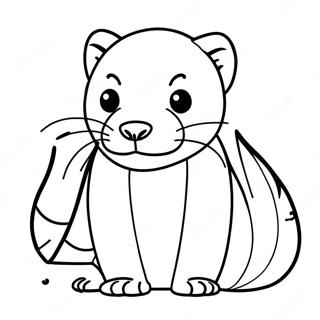 Ferret Coloring Page 15329-12372