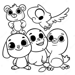 Zuma And Friends Adventure Coloring Page 15340-12388