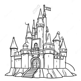 Colorful Lego Castle Coloring Page 15350-12390