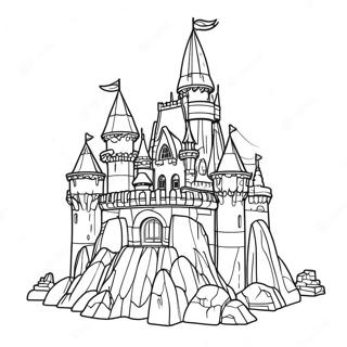 Colorful Lego Castle Coloring Page 15350-12391