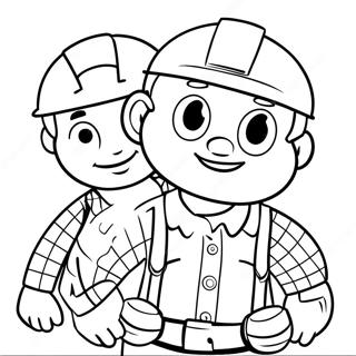 Bob The Builder With Friends Coloring Page 15370-12403