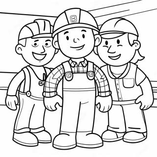 Bob The Builder With Friends Coloring Page 15370-12404