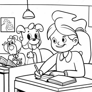 Fun Third Grade Classroom Coloring Page 15390-12421