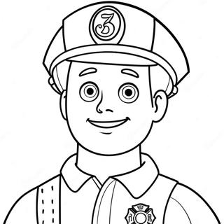 Firefighter Coloring Pages