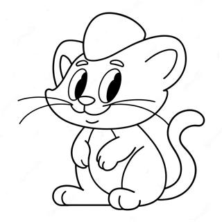 Smurf Cat Coloring Page 15409-12438