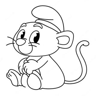 Smurf Cat Coloring Page 15409-12439