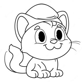 Smurf Cat Coloring Page 15409-12440