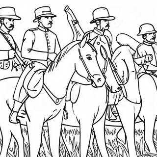 Civil War Soldiers Coloring Page 15419-12447