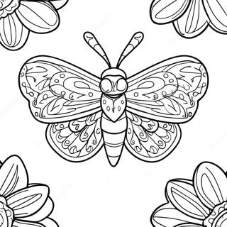 Moth Coloring Page 15429-12456