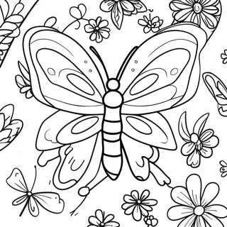 Colorful Butterfly Moth Coloring Page 15430-12449