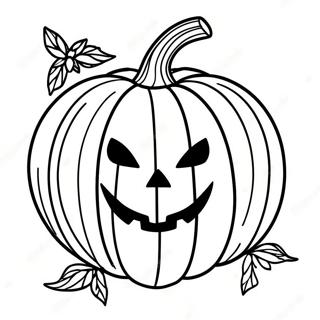 Vintage Halloween Pumpkin Coloring Page 15449-12471