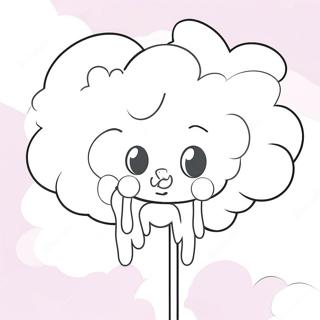 Fluffy Cotton Candy Coloring Page 15460-12474