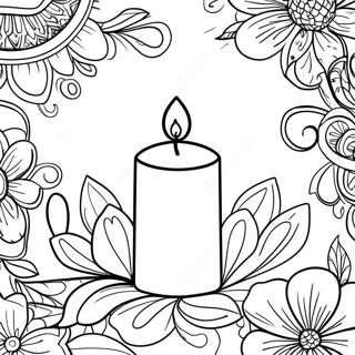 Candle Coloring Pages