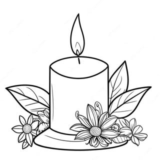 Candle Coloring Page 15499-12510