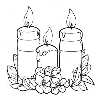 Candle Coloring Page 15499-12511