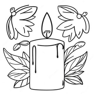 Candle Coloring Page 15499-12512