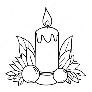 Candle Coloring Pages