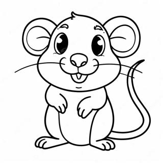 Cute Rat Coloring Page 15509-12519