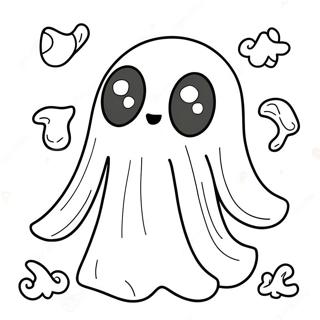 Creepy Kawaii Ghost Coloring Page 1551-1282