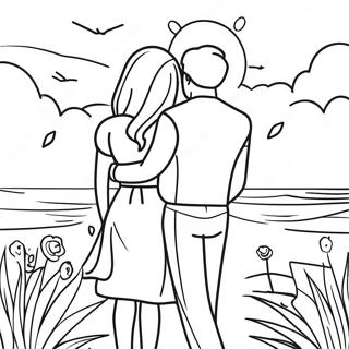 Summer Romance Coloring Page 15520-12525