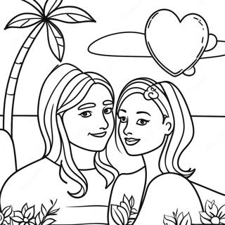 Summer Romance Coloring Page 15520-12527