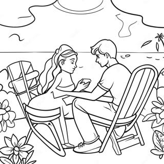 Summer Romance Coloring Page 15520-12528