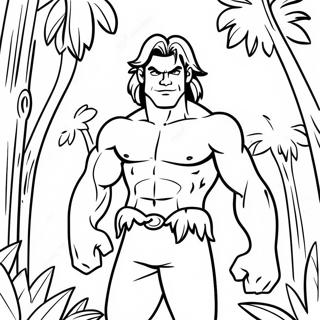 Tarzan Jungle Adventure Coloring Page 15529-12531