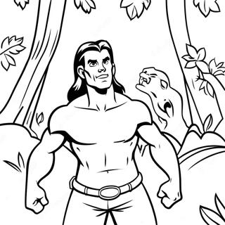 Tarzan Jungle Adventure Coloring Page 15529-12532