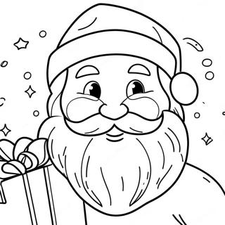 Christmas In July Santa Coloring Page 15539-12535