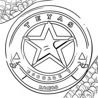 Texas Rangers Logo Coloring Page 15559-12554