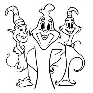 Cheerful Whoville Characters Coloring Page 15580-12573