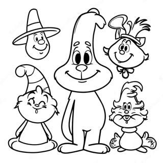 Cheerful Whoville Characters Coloring Page 15580-12574