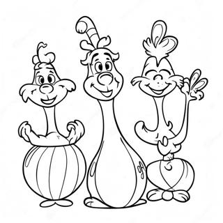 Cheerful Whoville Characters Coloring Page 15580-12575