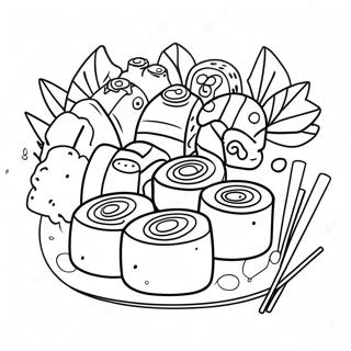 Sushi Coloring Page 1561-1300