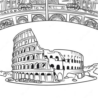 Ancient Rome Colosseum Coloring Page 15660-12637