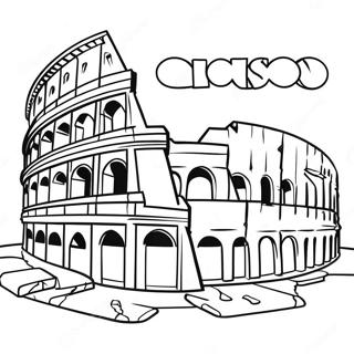 Ancient Rome Colosseum Coloring Page 15660-12638