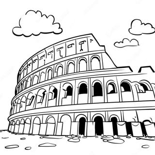 Ancient Rome Colosseum Coloring Page 15660-12640