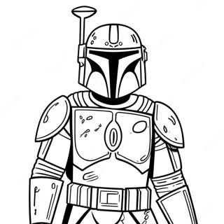 Boba Fett In Battle Armor Coloring Page 15680-12653