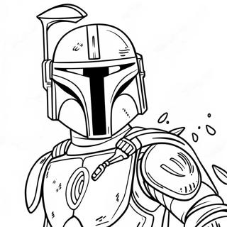 Boba Fett In Battle Armor Coloring Page 15680-12655