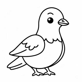 Pigeon Character Coloring Page 15690-12662