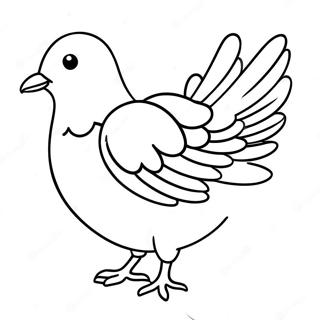 Pigeon Character Coloring Page 15690-12663