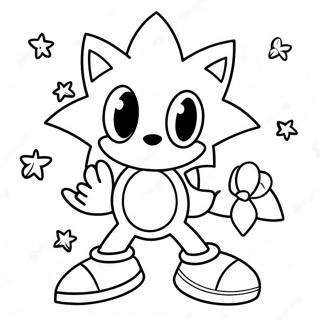 Christmas Sonic Coloring Page 15699-12668