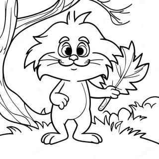 Lorax Holding A Tree Coloring Page 15720-12685