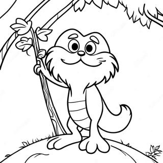 Lorax Holding A Tree Coloring Page 15720-12686