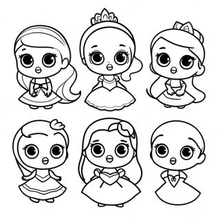 Adorable Disney Princesses Coloring Page 1572-1303