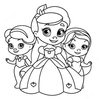 Adorable Disney Princesses Coloring Page 1572-1304